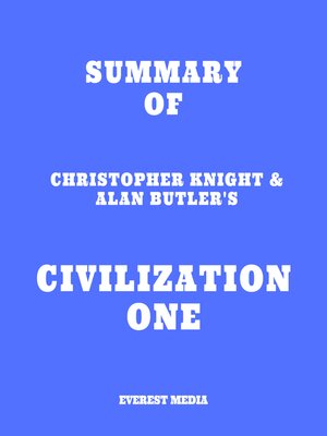 cover image of Summary of Christopher Knight & Alan Butler's Civilization One